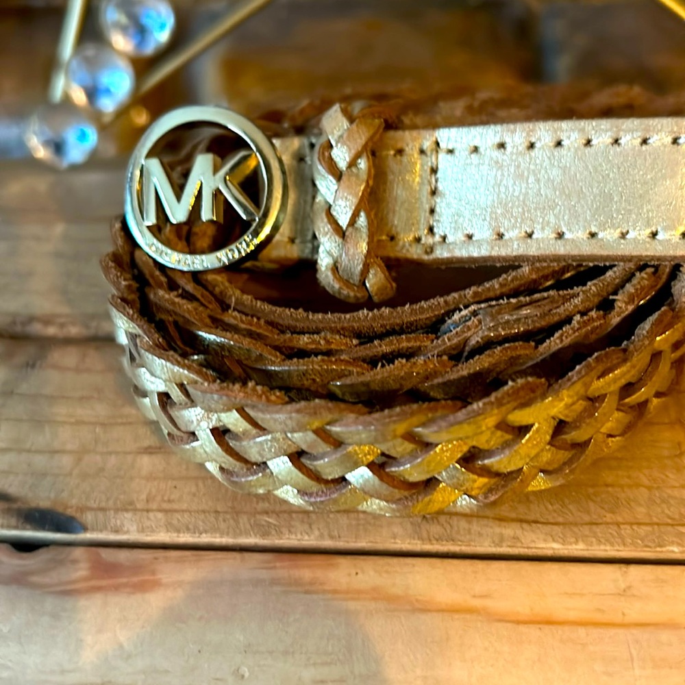 EUC: Micheal Kors braided leather belt